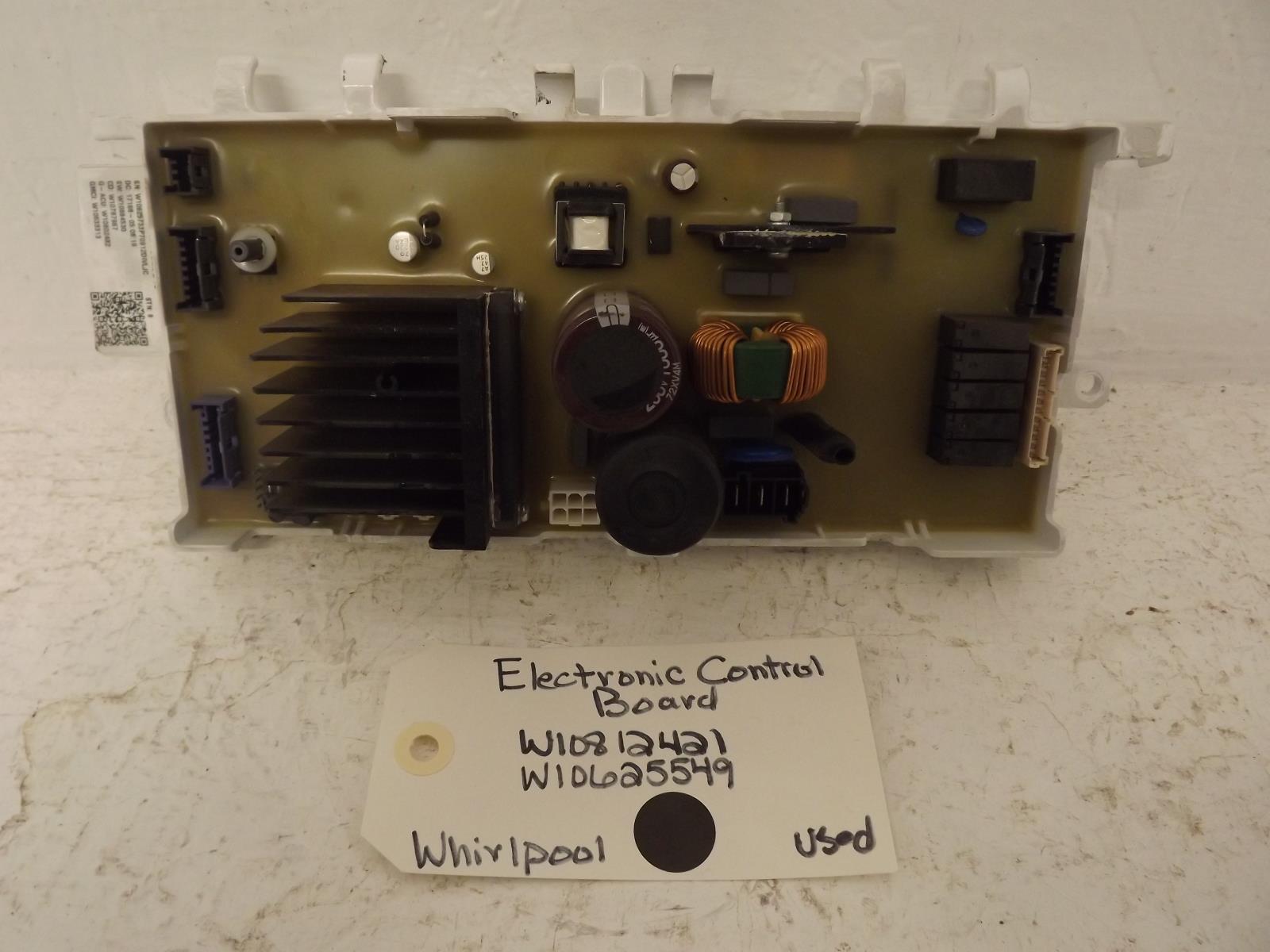 Whirlpool Washer W10812421 W10625549 Electronic Control Board Used Whirlpool Washer W10812421 W10625549 Electronic Control Board Used